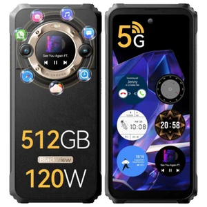 Blackview BL9000 Outdoor Smartphone 5G 6,78" 24GB+512GB Zurück Dsiplay 120W NFC - Zdjęcie 1 z 19