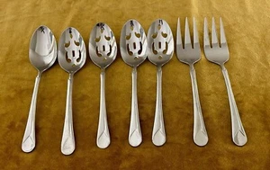 7 Pieces Zwilling J A Henckels PROVENCE Serving Spoons Forks 18/10 Stainless - Picture 1 of 4