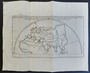 18th C Map of the Migrations of the Celts Gomer-Cimmerians & Scythians People - Picture 1 of 1