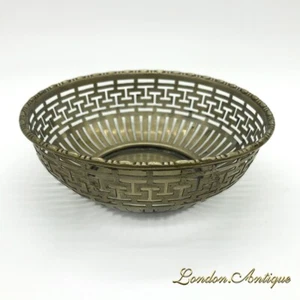 Antique Silver Plated Pierced Decorative Fruit Table Bowl - Picture 1 of 4