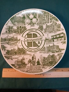 RIVERSIDE CALIFORNIA Centennial Souvenir Sammelteller Kettlesprings Öfen - Bild 1 von 3