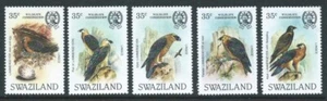 SWAZILAND 1983 SG425/9 set of 5 Lammergeier Falcon - unmounted mint cat £12.50 - Picture 1 of 1
