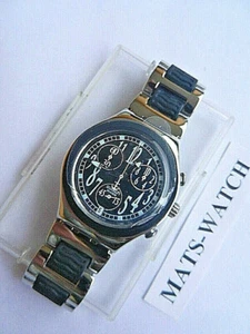 Swatch Irony Chrono Ycs459G Black Move Neu/New - Picture 1 of 2