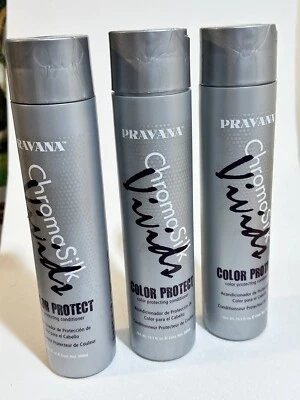 3X PRAVANA CHROMASILK VIVIDS COLOR PROTECTING CONDITIONER - 10.1oz - Image 1 of 3