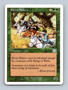 Magic The Gathering MTG - Elven Riders - 6th Edition, Sixth 1997 - Picture 1 of 2
