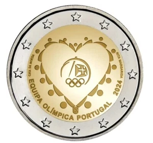 Moneda 2 euros Portugal 2024 equipo olímpico SC/UNC. - Imagen 1 de 1