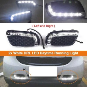 2Pcs Car LED Fog Lights DRL Daytime Running Light For Smart Fortwo 451 2008-2011 - Picture 1 of 10