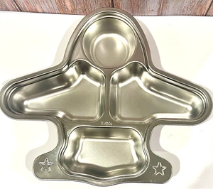 Edelstahl Flugzeug Form 4 Fach Mahlzeit Teller für Kinder 12" x. 10 zoll - Bild 1 von 5