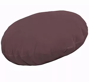 mb104n Rose Taupe (Purple Brown) Plain Velvet Style Round Cushion/Pillow Cover - Picture 1 of 5