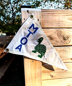 MTOA Burgee MARINE TRAWLER OWNERS ASSOCIATION Member Boating Club 19.5" Flag - Picture 1 of 12