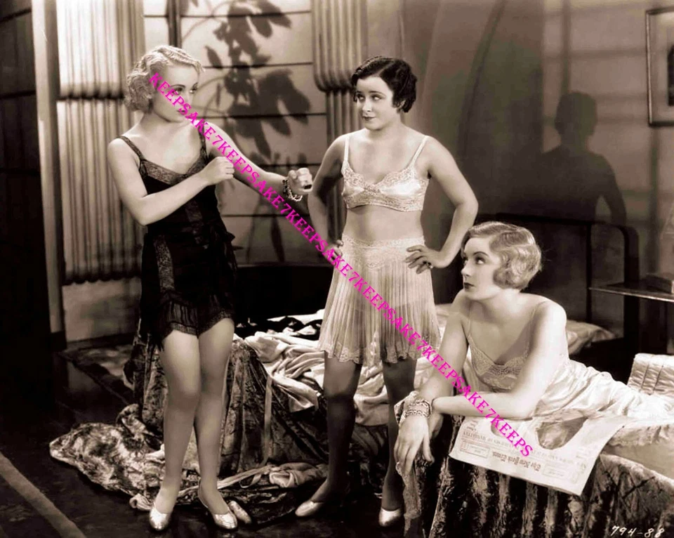 CAROLE LOMBARD, KATHRYN CRAWFORD, JOSEPHINE DUNN PRE-CODE LINGERIE PHOTO A-CL81S - Image 1 of 1