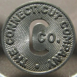 1963 The Connecticut Company New Haven, CT Transit Bus Token - Conn. - Imagen 1 de 2