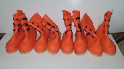 TINGLEY WORKBRUTES HAZPROOF ORANGE STEEL TOE BOOTS size 10 NEW 4 pairs - Image 1 of 4