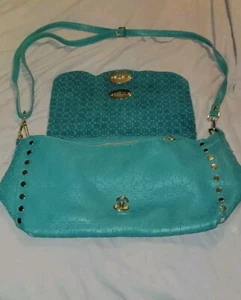 Teal Zanellato Postina Leather Handbag - Picture 1 of 8
