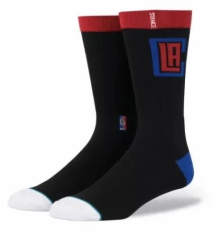 Stance NBA Los Angeles LA Clippers Men's Large L 9-12 Arena Team Logo Socks Cover