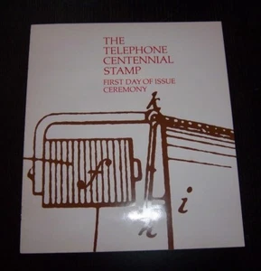 Sc. 1683 Telephone Centennial First Day Issue Ceremony Program / Booklet - FDC - Picture 1 of 5