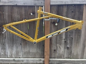Vintage GT Ricochet Mountain Bike Frame 16" Atomic Blast Gold Triple Triangle - Picture 1 of 21
