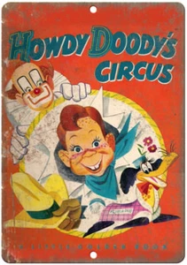 Howdy Doody's Circus Clown Book Art 12" x 9" Reproduction Metal Sign J86 - Picture 1 of 1