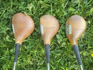 Vintage MacGregor Tourney Golf Clubs 1, 3 and 4 Wood RH - Picture 1 of 12