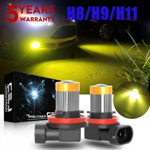 For Honda CRV CR-V 2007-2014 Cool Yellow H8 h9 H11 LED Fog Driving Light Bulbs - Picture 1 of 12