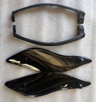 OS&D Advanblack DEFLECTORES DE AIRE CARENADO NEGRO VIVO PARA 14+ HARLEY Foto 1 de 4