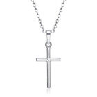Fashion 925 Silver Filled Cross Pendant Chain Necklace Women Mens Jewelry Choker