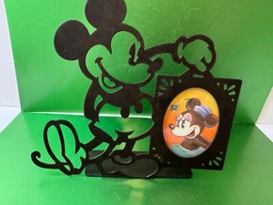Marco de fotos de Mickey Mouse de metal 3D de Disney negro nuevo - Imagen 1 de 10