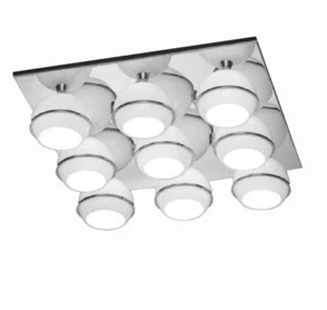 Lámpara de techo Bankamp Cara níquel 9x G4 12V diseño halógeno cuadrado 7581/9-08A - Imagen 1 de 1
