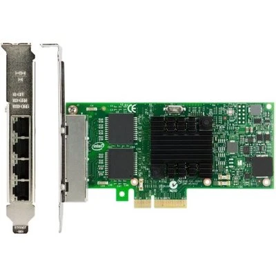  Intel I350-T4 PCI-Express PCI-E Four RJ45 Gigabit Ports Server Adapter NIC - Image 1 of 4