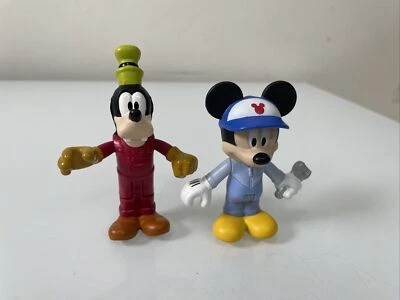 Disney 2016 Mattel Car Mechanic Mickey Mouse & Goofy Figures 3" -  Replacement - Image 1 of 4