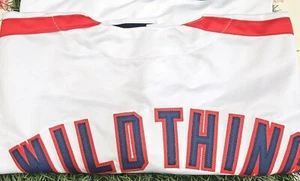 Camiseta deportiva autografiada/firmada de la película Charlie Sheen Wild Thing Ricky Vaughn certificado de autenticidad de la JSA - Imagen 1 de 2