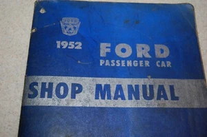Vintage 1952  Ford Car truck Factory Service Manual Shop Repair - Picture 1 of 9