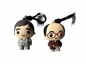 Seinfeld Serie 1 figuraler Taschenclip Menge Morty and George brandneues Monogramm - Bild 1 von 2