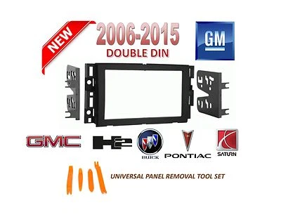 2006-2015 GMC BUICK HUMMER PONTIAC SATURN 2 DIN CAR STEREO INSTALL DASH KIT - Image 1 of 2