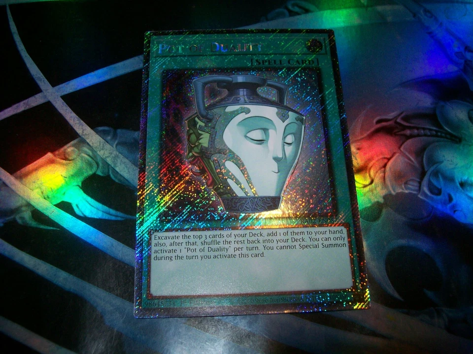 Pot of Duality 1st Edition Platinum Secret Rare RA02-EN057 Yu-Gi-Oh! - Image 1 of 1