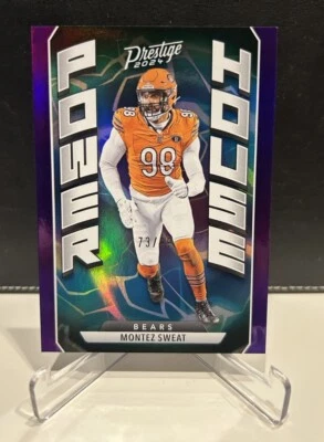 Montez Sweat - Power House - Xtra Points Purple #/99 - 2024 Panini Prestige NFL - Image 1 of 2