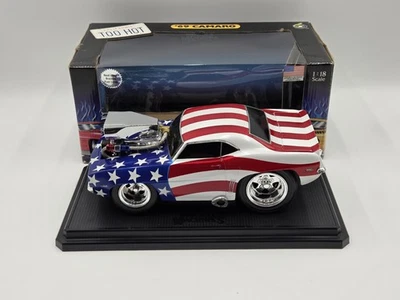 Vtg 2001 Muscle Machines 1969 Stars, Stripes CHEVY CAMARO Diecast 1:18 Scale - Image 1 of 4