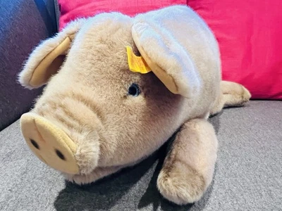 Retro Steiff Schwein Molly ca. 50 cm Modell 0360 / 45, aus 80er Piggy - Bild 1 von 4