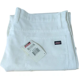 Dickies White Carpenter Painter Utility Pants Mens size 40x30 Pockets - Picture 1 of 15