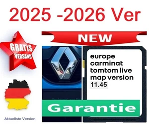 Navi SD-Karte für RENAULT Carminat LIVE 11.45 ✅ 2025 - 2026 ✅ Europa- EUROPA ✅ - Bild 1 von 3