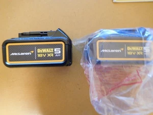 Two Genuine DeWalt 18V Battery 5.0Ah XR McLaren Black Edition – Limited Edition - Picture 1 of 3