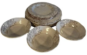 Nicole Miller Melamine Dishes 3 Bowls/3 Salad Plates /6 Dinner Plates - Picture 1 of 8