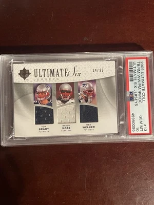 2009 Upper Deck Ultimate Collection Tom Brady, Peyton Manning, Randy Moss  /99  - Image 1 of 4