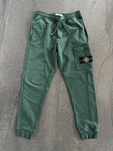 Stone Island Herren Jogginghose Grün Cargotaschen Slim Fit Gr. S Bindebund - Bild 1 von 7