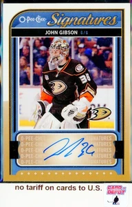 2014-15 O-Pee-Chee Signatures #SJG John Gibson - Bild 1 von 2