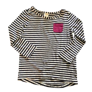Camisas Gymboree Niñas 4T Rayas Manga Larga Púrpura Rosa Bolsillo en el Pecho Otoño 2016 - Imagen 1 de 6