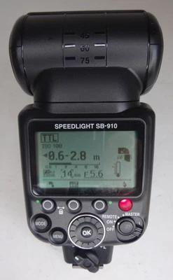 Suporte para Sapato Flash Nikon SPEEDLIGHT SB-910 AF para Câmeras Nikon DSLR EXCELENTE - Imagem 1 de 4