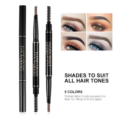 HANDAIYAN Eyebrow Pencil Waterproof Brow Liner with Brush Make Up Tint Microblading Tattoo