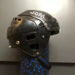 Vintage Jofa 390 Ice Hockey Helmet Black Size 55-62 Protective Gear Adjustable - Picture 1 of 8