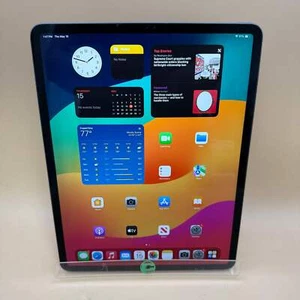 WiFi Only Apple iPad Pro 12.9" 3rd Gen 64GB 17.1.2 Space Gray MTEL2B/A - Afbeelding 1 van 12
